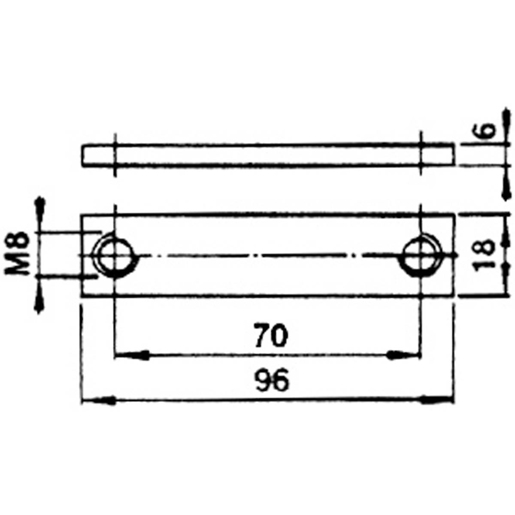 Dessin technique de PLATINE TIR 100